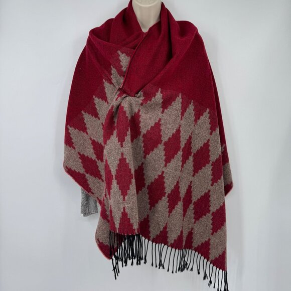 Corrieri Ido 100% Lambswool scarf wrap  Italian made in Italy - Picture 1 of 9